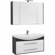 Комплект мебели для ванной Aquanet Остин 120 213133 подвесной Белый глянец Дуб кантербери