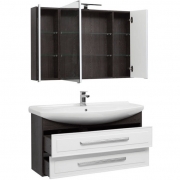 Комплект мебели для ванной Aquanet Остин 120 213133 подвесной Белый глянец Дуб кантербери-4