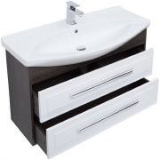 Комплект мебели для ванной Aquanet Остин 105 252224 подвесной Белый глянец Дуб кантербери-1