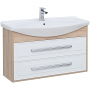 Комплект мебели для ванной Aquanet Остин 105 252223 подвесной Белый глянец Дуб сонома-1