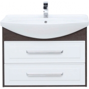 Комплект мебели для ванной Aquanet Остин 85 252221 подвесной Белый глянец Дуб кантербери-1