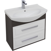 Комплект мебели для ванной Aquanet Остин 75 210000 подвесной Белый глянец Дуб кантербери-1