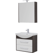Комплект мебели для ванной Aquanet Остин 75 210000 подвесной Белый глянец Дуб кантербери-9