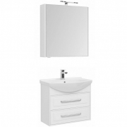 Комплект мебели для ванной Aquanet Остин 75 213134 подвесной Белый глянец