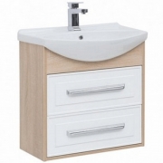 Комплект мебели для ванной Aquanet Остин 65 209014 подвесной Белый глянец Дуб сонома-1