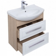 Комплект мебели для ванной Aquanet Остин 65 209014 подвесной Белый глянец Дуб сонома-4