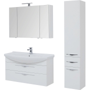 Комплект мебели для ванной Aquanet Ирвин 120 210256 подвесной Белый глянец-5