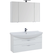 Комплект мебели для ванной Aquanet Ирвин 120 210256 подвесной Белый глянец-9