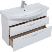 Комплект мебели для ванной Aquanet Ирвин 105 249626 подвесной Белый глянец-4