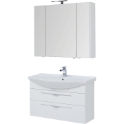 Комплект мебели для ванной Aquanet Ирвин 105 249626 подвесной Белый глянец-5
