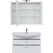Комплект мебели для ванной Aquanet Ирвин 105 249626 подвесной Белый глянец-7