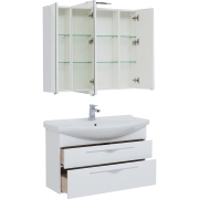 Комплект мебели для ванной Aquanet Ирвин 105 249626 подвесной Белый глянец-8