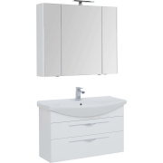 Комплект мебели для ванной Aquanet Ирвин 105 249626 подвесной Белый глянец-9