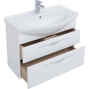 Комплект мебели для ванной Aquanet Ирвин 85 249622 подвесной Белый глянец-4