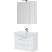 Комплект мебели для ванной Aquanet Ирвин 85 249622 подвесной Белый глянец-6