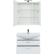 Комплект мебели для ванной Aquanet Ирвин 85 249622 подвесной Белый глянец-7