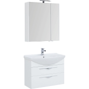 Комплект мебели для ванной Aquanet Ирвин 85 249622 подвесной Белый глянец-9
