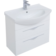 Комплект мебели для ванной Aquanet Ирвин 75 210253 подвесной Белый глянец-2