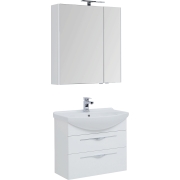 Комплект мебели для ванной Aquanet Ирвин 75 210253 подвесной Белый глянец-9