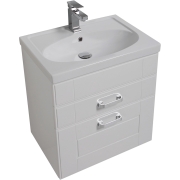 Комплект мебели для ванной Aquanet Рондо 60 195704 подвесной Белый-1