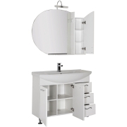 Комплект мебели для ванной Aquanet Моника 105 187564 Белый-5