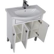 Комплект мебели для ванной Aquanet Честер 75 183144 Белый Серебро-4