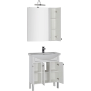 Комплект мебели для ванной Aquanet Честер 75 183144 Белый Серебро-5