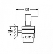 Дозатор для жидкого мыла Grohe Essentials 40448001 Хром-2
