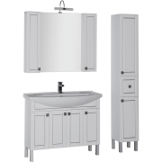 Комплект мебели для ванной Aquanet Честер 105 183142 Белый Серебро-5
