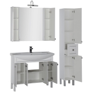 Комплект мебели для ванной Aquanet Честер 105 183142 Белый Серебро-6