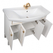 Комплект мебели для ванной Aquanet Честер 105 186325 Белый Золото-4