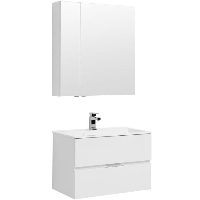 Комплект мебели для ванной Aquanet Алвита 80 237347 подвесной Белый