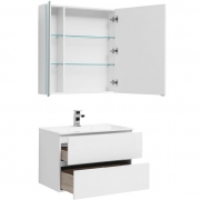 Комплект мебели для ванной Aquanet Алвита 80 237347 подвесной Белый-4