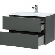 Комплект мебели для ванной Aquanet Алвита 80 241387 подвесной Серый антрацит-4