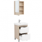 Комплект мебели для ванной Aquanet Гретта 55 239425 Светлый дуб-6