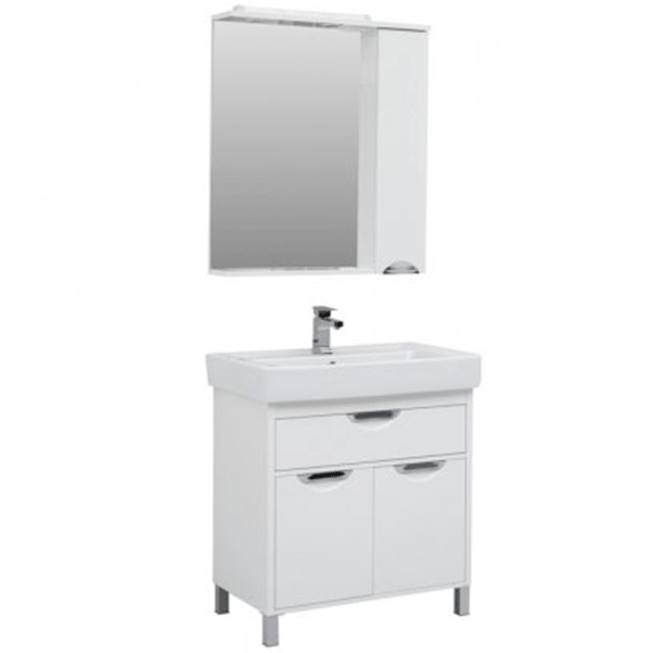 Комплект мебели для ванной Aquanet Гретта 80 239433 Белый - фото 1