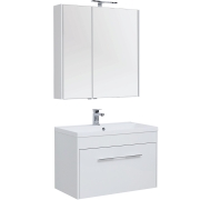 Комплект мебели для ванной Aquanet Августа 90 225243 подвесной Белый-5