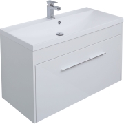 Комплект мебели для ванной Aquanet Августа 100 225238 подвесной Белый-1
