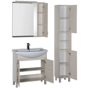 Комплект мебели для ванной Aquanet Донна 80 169044 Белый дуб-6