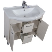 Комплект мебели для ванной Aquanet Донна 90 169192 Белый дуб-4