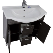 Комплект мебели для ванной Aquanet Донна 90 169193 Венге-4