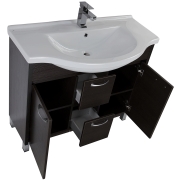 Комплект мебели для ванной Aquanet Донна 100 169195 Венге-4
