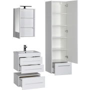 Комплект мебели для ванной Aquanet Нота 58 230291 подвесной Белый-6