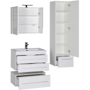 Комплект мебели для ванной Aquanet Нота 75 231060 подвесной Белый глянец-6