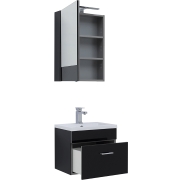 Комплект мебели для ванной Aquanet Верона 50 231054 Черный-6