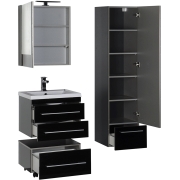 Комплект мебели для ванной Aquanet Верона 58 230307 Черный-6