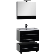 Комплект мебели для ванной Aquanet Верона 75 231033 Черный-5