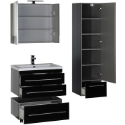 Комплект мебели для ванной Aquanet Верона 75 231033 Черный-6