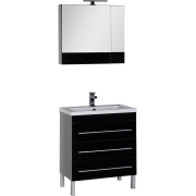 Комплект мебели для ванной Aquanet Верона 75 231041 Черный-5