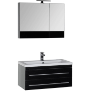 Комплект мебели для ванной Aquanet Верона 90 230313 Черный-5